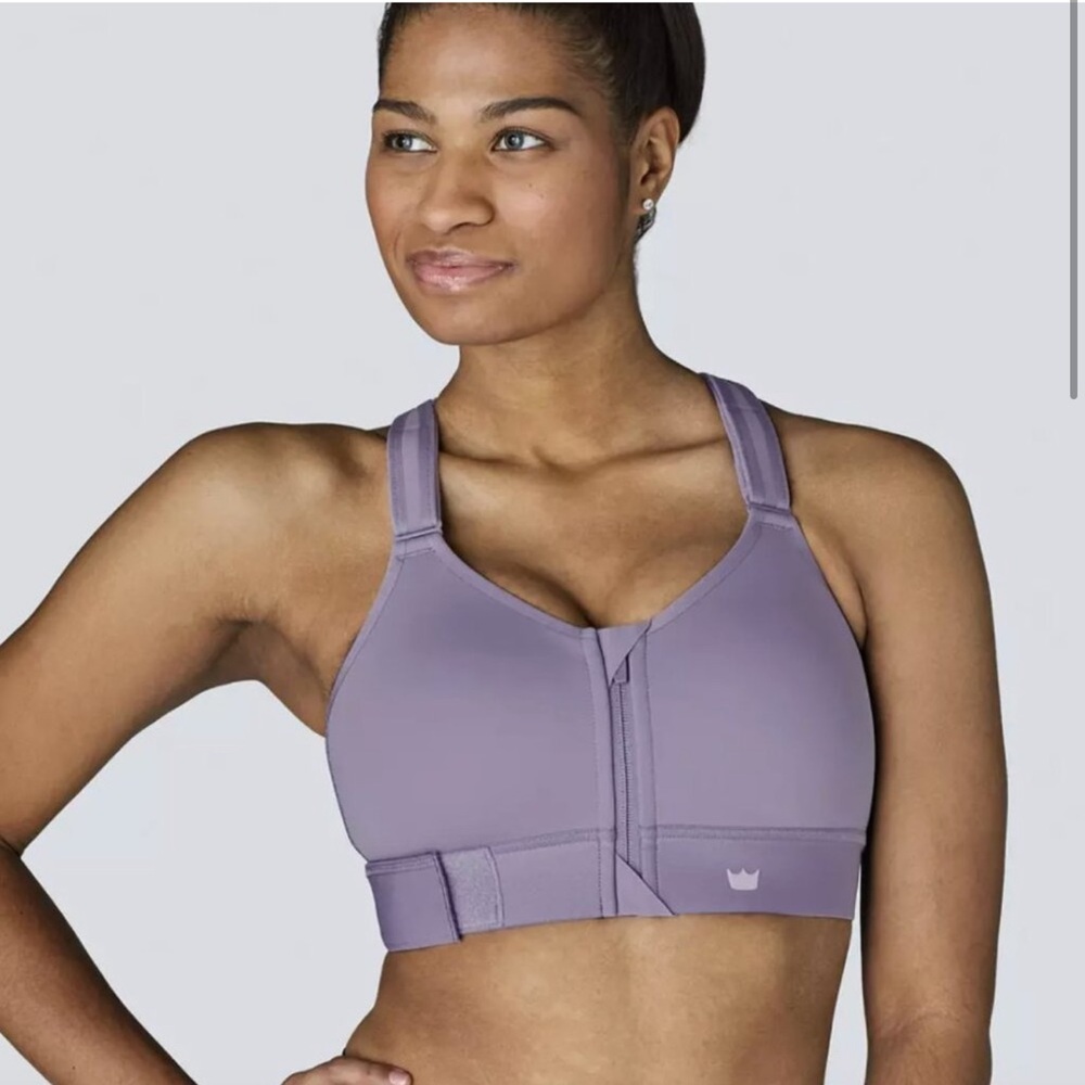 SHEFIT Medium Impact Sports Bra - Dusty Purple - 3 Luxe